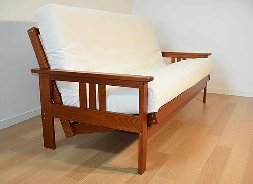 Futon Frame - Monterey - Teak Finish by Prestige