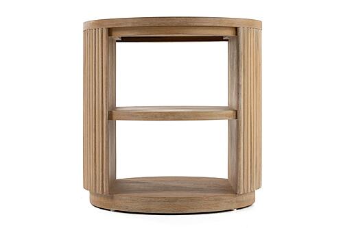 Jacobson - Modern Natural Acacia End Table by VIG Furniture
