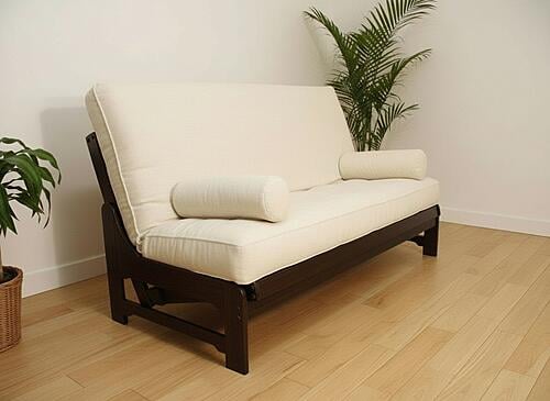 Futon Frame - Zena - Mahogany Finish  by Prestige