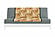 Japanese Printed Futon Cover - Storks Beige (Gray & Green)