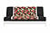 Japanese Printed Futon Cover - Storks Black (Black & White)