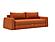 Cone Sleek Sofa Bed (Queen Size) Esina Rust Orange by Innovation Living