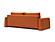 Cone Sleek Sofa Bed (Queen Size) Esina Rust Orange by Innovation Living