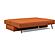 Osvald Sleek Sofa Bed (Queen Size) Esina Rust Orange by Innovation Living