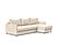 Neah Sofa Bed w/Lounger (Queen Size) Halifax Shell by Innovation Living