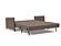 Cubed Deluxe Sofa Bed w/Arms (Queen Size) Esina Cedar Brown by Innovation Living