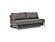 Cubed Deluxe Sofa Bed (Full Size) Mixed Dance Gray, Aluminum Legs by Innovation Living