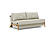 Cubed Deluxe Sofa Bed (Full Size) Mixed Dance Natural by Innovation Living
