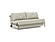 Cubed Deluxe Sofa Bed (Full Size) Mixed Dance Natural, Aluminum Legs by Innovation Living