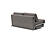 Cubed Deluxe Sofa Bed (Queen Size) Mixed Dance Gray, Aluminum Legs by Innovation Living