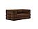 CozyPad Sleeper Sofa with Arms Taura Cappuccino by Innovation Living