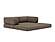 CozyPad Sleeper Sofa with Arms Esina Cedar Brown by Innovation Living