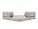 CozyPad Sleeper Sofa with Arms Corduroy Beige by Innovation Living