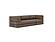 CozyPad Sleeper Sofa Grand with Arms Esina Cedar Brown by Innovation Living