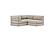 CozyPad Sleeper Sofa Grand with Arms Corduroy Beige by Innovation Living