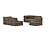 CozyPad Sleeper Sofa Corner with Arms Esina Cedar Brown by Innovation Living