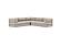 CozyPad Sleeper Sofa Corner with Arms Coduroy Beige by Innovation Living