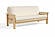 Futon Frame - Front-Closing Eco-Friendly Hardwood - Aries Natural by Comfort Pure