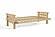Futon Frame - Front-Closing Eco-Friendly Hardwood - Aries Gray by Comfort Pure