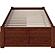Concord Twin XL Platform Bed w/Footboard & Set of 2 Storage Drawers by AFI Furnishings