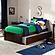 Concord Twin Platform Bed w/Footboard & Twin Trundle by Atlantic