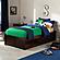 Concord Twin Platform Bed w/Footboard & Set of 2 Storage Drawers by Atlantic