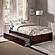 Concord Full Platform Bed w/Footboard & Twin Trundle by Atlantic