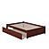 Concord Full Platform Bed w/Footboard & Twin Trundle by Atlantic
