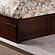 Concord Full Platform Bed w/Footboard & Full Trundle by Atlantic