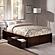 Concord Full Platform Bed w/Footboard & Set of 2 Storage Drawers by Atlantic
