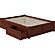 Concord Full Platform Bed w/Footboard & Set of 2 Storage Drawers by Atlantic