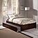 Concord Queen Platform Bed w/Footboard & Twin Xl Trundle by Atlantic