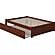 Concord Queen Platform Bed w/Footboard & Twin Xl Trundle by Atlantic