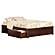 Concord King Platform Bed w/Footboard & Set of 2 Storage Drawers by Atlantic
