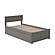 Orlando Twin Platform Bed w/Footboard & Set of 2 Storage Drawers by Atlantic