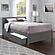 Orlando Queen Platform Bed w/Footboard & Set of 2 Storage Drawers by Atlantic