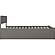 Orlando King Platform Bed w/Footboard & Twin XL Trundle by Atlantic