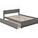 Orlando King Platform Bed w/Footboard & Twin XL Trundle by Atlantic
