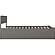 Orlando King Platform Bed w/Footboard & Set of 2 Storage Drawers by Atlantic
