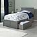 Nantucket Twin XL Platform Bed w/Footboard & Set of 2 Storage Drawers by Atlantic