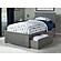 Nantucket Twin XL Platform Bed w/Matching Footboard & Set of 2 Storage Drawers by Atlantic