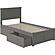 Nantucket Twin Platform Bed w/Footboard & Set of 2 Storage Drawers by Atlantic