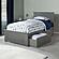 Nantucket Twin Platform Bed w/Matching Footboard & Set of 2 Storage Drawers by Atlantic