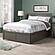 Nantucket Full Platform Bed w/Footboard & Set of 2 Storage Drawers by Atlantic