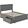 Nantucket Full Platform Bed w/Matching Footboard & Set of 2 Storage Drawers by Atlantic