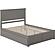 Nantucket Queen Platform Bed w/Footboard & Twin XL Trundle by Atlantic