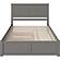 Nantucket Queen Platform Bed w/Footboard & Twin XL Trundle by Atlantic