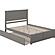 Nantucket Queen Platform Bed w/Footboard & Twin XL Trundle by Atlantic