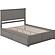 Nantucket Queen Platform Bed w/Footboard & Set of 2 Storage Drawers by Atlantic