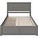 Nantucket Queen Platform Bed w/Footboard & Set of 2 Storage Drawers by Atlantic
